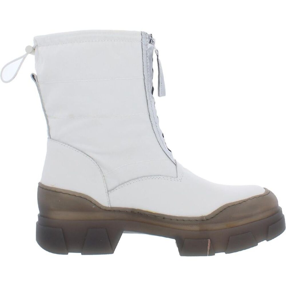 Franco Sarto Womens Galaxy White Leather Pintuck Peep Toe Booties Shoes New - Picture 5 of 5